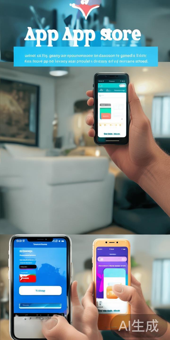 先在手机上打开所在平台的官方应用商店，例如iOS设